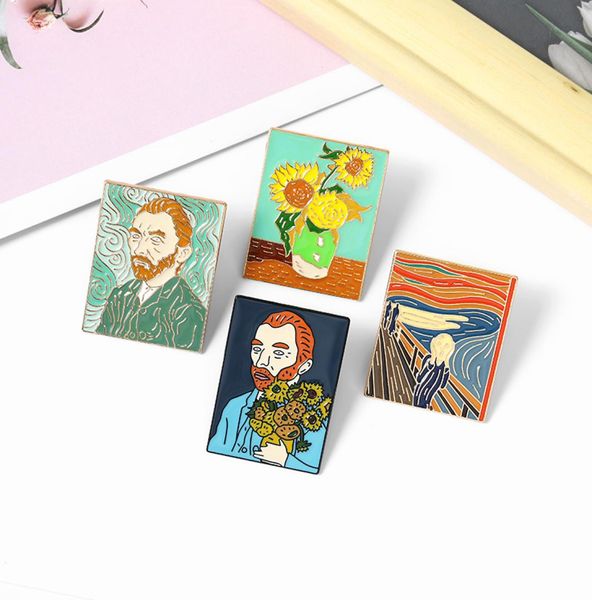 oil painting enamel pins custom the scream van gogh brooches bag clothes lapel pin badge art jewelry gift for friends7683540, Gray
oil painting enamel pins custom the scream van gogh brooches bag clothes lapel pin badge art jewelry gift for friends7683540, Gray