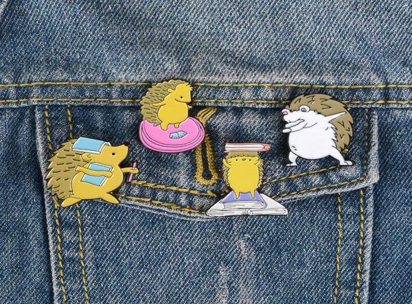 cute small funny hedgehog cartoon animal enamel brooches pins for women female demin shirt decor fashion jewelry brooch pin metal 3561651, Gray
cute small funny hedgehog cartoon animal enamel brooches pins for women female demin shirt decor fashion jewelry brooch pin metal 3561651, Gray