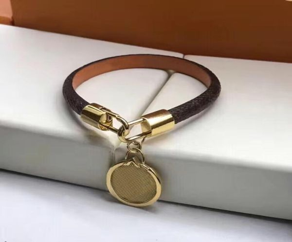 fashion classic flat brown brand designer leather bracelet for women and men metal lock head charm bracelets earrings bracelets su5063977, Golden;silver
fashion classic flat brown brand designer leather bracelet for women and men metal lock head charm bracelets earrings bracelets su5063977, Golden;silver