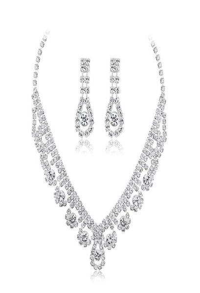 necklace earrings set wedding silver color rhinestone crystal bridal jewelry sets for women1826316
necklace earrings set wedding silver color rhinestone crystal bridal jewelry sets for women1826316