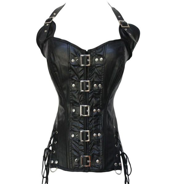 women steampunk leather corsets lingerie clubwear gothic buckles halterneck pu leather black bustier corsets with buckles and5247195, Black;white
women steampunk leather corsets lingerie clubwear gothic buckles halterneck pu leather black bustier corsets with buckles and5247195, Black;white