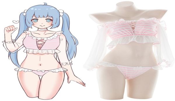 women 2pcs cute chiffon striped puff sleeve lingerie set camisole pants set women pajamas pink blue y2007088998916, Black;red
women 2pcs cute chiffon striped puff sleeve lingerie set camisole pants set women pajamas pink blue y2007088998916, Black;red