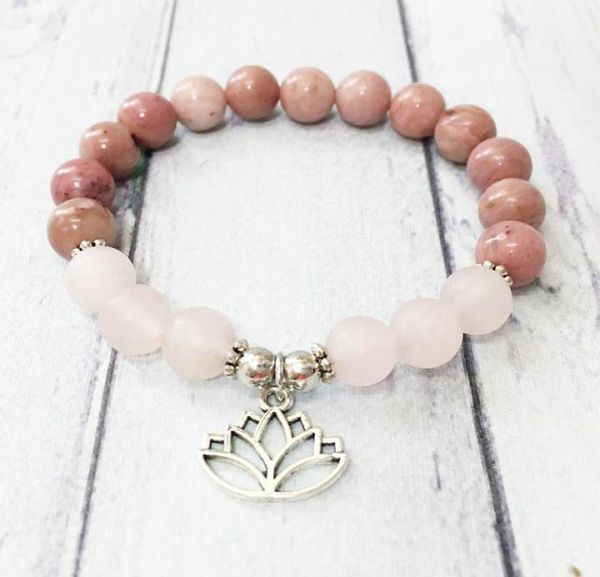 mg0513 new design womens chakra bracelet matte rose quartz rhodonite bracelet lotus yoga balance jewelry whole2118292, Black
mg0513 new design womens chakra bracelet matte rose quartz rhodonite bracelet lotus yoga balance jewelry whole2118292, Black