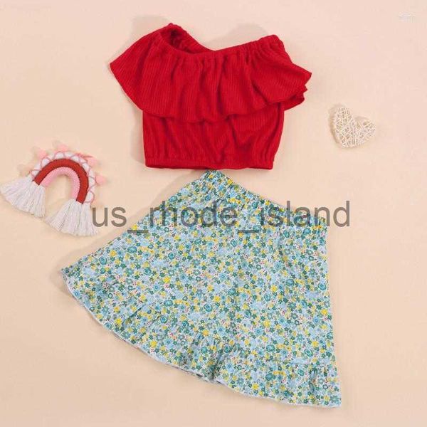 clothing sets clothing sets 2 pieces kids suit set summer solid color round neck flay sleeve ruffles floral print midi skirt for girls 1-6, White
clothing sets clothing sets 2 pieces kids suit set summer solid color round neck flay sleeve ruffles floral print midi skirt for girls 1-6, White