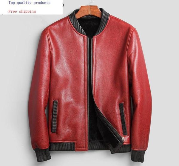 genuine sheepskin leather jacket men natural fur wool coat winter shearling jacket men real fur bomber 71e88b7260491, Black
genuine sheepskin leather jacket men natural fur wool coat winter shearling jacket men real fur bomber 71e88b7260491, Black