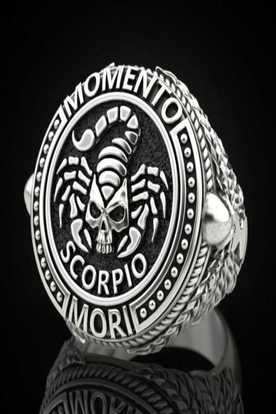 vintage exquisite punk style s925 black silver color scorpio skull poison scorpion ring for men wedding gift jewelry accessoires c9053359, Golden;silver
vintage exquisite punk style s925 black silver color scorpio skull poison scorpion ring for men wedding gift jewelry accessoires c9053359, Golden;silver