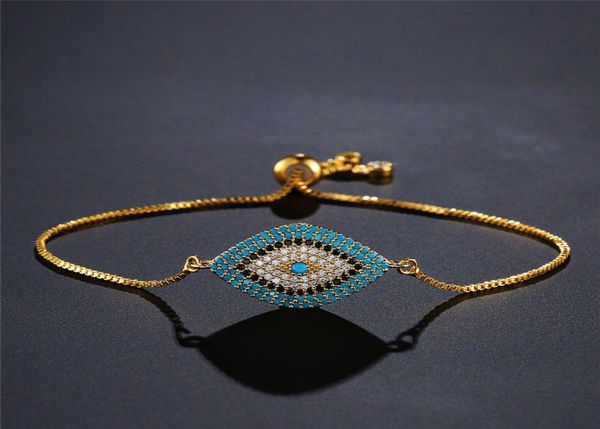 trendy turkish gold evil eye bracelet pave cz blue eyes chain bangles adjustable female party jewelry5176965, Golden;silver
trendy turkish gold evil eye bracelet pave cz blue eyes chain bangles adjustable female party jewelry5176965, Golden;silver