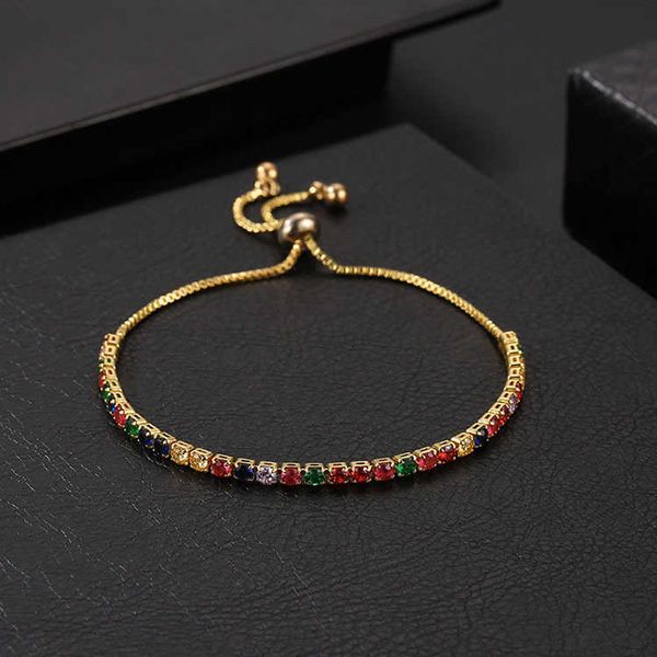 2-3mm rainbow multicolored princess round cut cubic zirconia tennis bracelet bling adjustable crystal bracelets colorful rose gold chain ban, Black
2-3mm rainbow multicolored princess round cut cubic zirconia tennis bracelet bling adjustable crystal bracelets colorful rose gold chain ban, Black