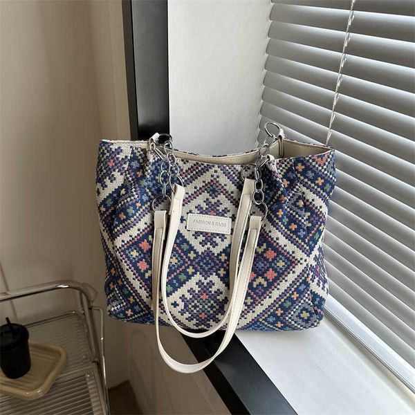 ethnic style canvas large capacity bag for women new niche fashion one shoulder casual tote bag
ethnic style canvas large capacity bag for women new niche fashion one shoulder casual tote bag
