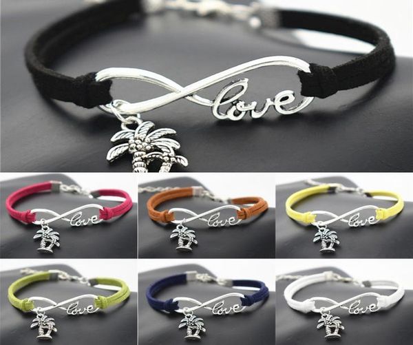 fashion summer beach vintage plant antique infinity love double coconut palm tree charm leather bracelets gifts jewelry4283702, Golden;silver
fashion summer beach vintage plant antique infinity love double coconut palm tree charm leather bracelets gifts jewelry4283702, Golden;silver