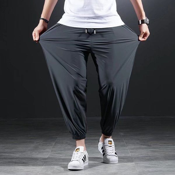 men s pants summer quick drying ice silk casual ultra thin elastic nine point loose drape solid beam feet 7xl 230711, Black
men s pants summer quick drying ice silk casual ultra thin elastic nine point loose drape solid beam feet 7xl 230711, Black