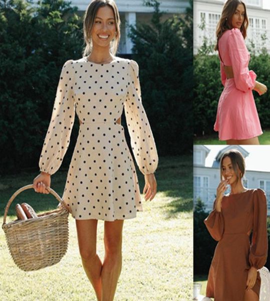 2022 european and american women039s fashionable round neck backless long sleeve holiday style dress6987012, Black;gray
2022 european and american women039s fashionable round neck backless long sleeve holiday style dress6987012, Black;gray