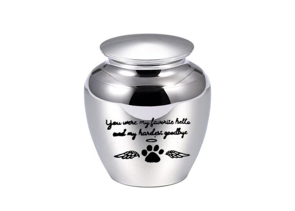 70x45mm angel wings cremation urn for pet ashes pendant dog paw print aluminum alloy ashes holder keepsake you were my favorite h8031415, Silver
70x45mm angel wings cremation urn for pet ashes pendant dog paw print aluminum alloy ashes holder keepsake you were my favorite h8031415, Silver