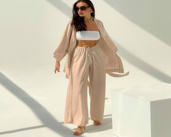 hiloc drop sleeve robes women pajama flare sets robe low cut pijama bathrobe female set woman 2 pieces casual pajamas with pants 27663084, Black;red
hiloc drop sleeve robes women pajama flare sets robe low cut pijama bathrobe female set woman 2 pieces casual pajamas with pants 27663084, Black;red