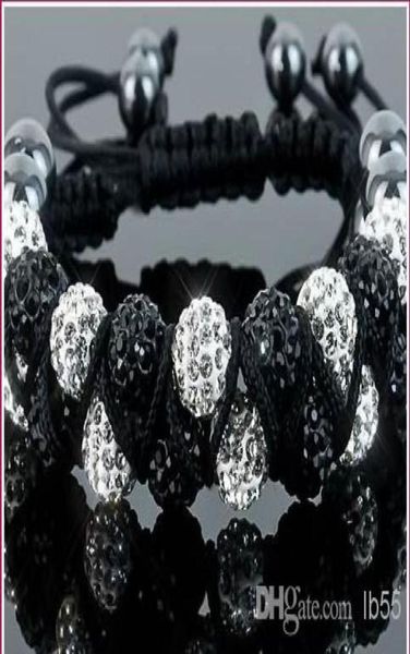 new style10mm two row white disco ball beads bangles vsd crystal shamballa bracelet jewelry christmas i35358681806, Black
new style10mm two row white disco ball beads bangles vsd crystal shamballa bracelet jewelry christmas i35358681806, Black