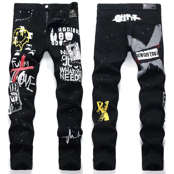 designer mens purple jeans high street purple jeans for mens embroidery pants womens oversize ripped patch hole denim straight fashion118, Blue
designer mens purple jeans high street purple jeans for mens embroidery pants womens oversize ripped patch hole denim straight fashion118, Blue