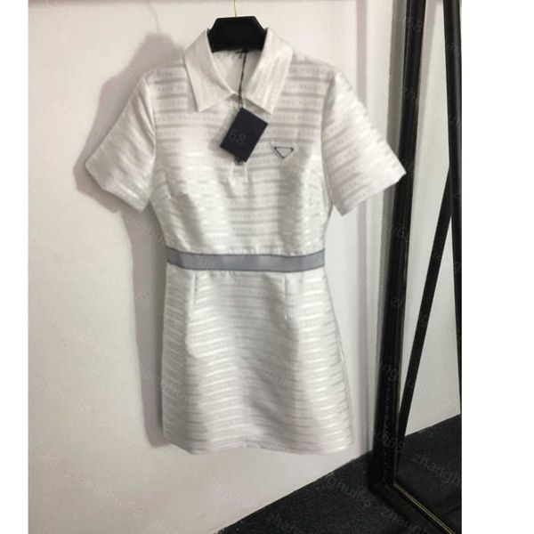 23ss summer dress womens designer clothing women dresses letter triangle label striped letter polo collar waist short sleeve dress womens cl, Black;gray
23ss summer dress womens designer clothing women dresses letter triangle label striped letter polo collar waist short sleeve dress womens cl, Black;gray
