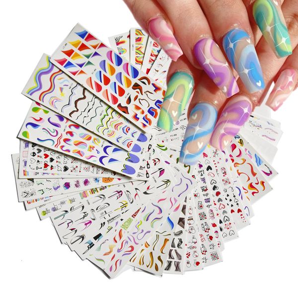 stickers decals 120 patterns french tips nail rainbow love heart slider swirls ribbon geometric line art water decor 230712, Black
stickers decals 120 patterns french tips nail rainbow love heart slider swirls ribbon geometric line art water decor 230712, Black