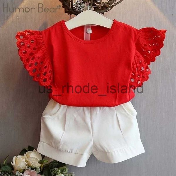 clothing sets humor bear girls clothing set summer flower hollow sleeve +shorts kids suits 220326 x0712, White
clothing sets humor bear girls clothing set summer flower hollow sleeve +shorts kids suits 220326 x0712, White
