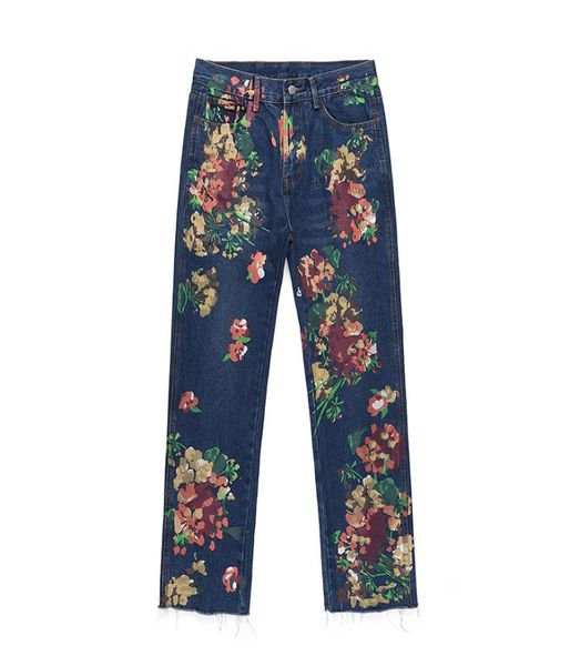 high street hand painted floral jeans mens straight oversized retro casual denim pants loose washed ripped jean trousers2412023, Blue
high street hand painted floral jeans mens straight oversized retro casual denim pants loose washed ripped jean trousers2412023, Blue