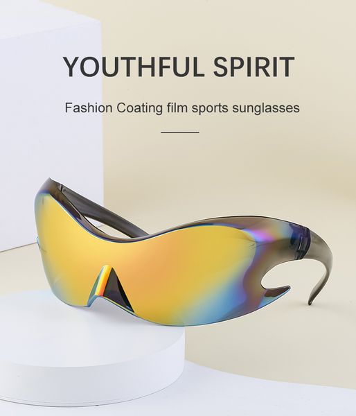 sunglasses oversized punk rimless sunglasses women men y2k sport wraparound sun glasses 2023 new fashion futuristic shield eyewear shades bu, White;black
sunglasses oversized punk rimless sunglasses women men y2k sport wraparound sun glasses 2023 new fashion futuristic shield eyewear shades bu, White;black