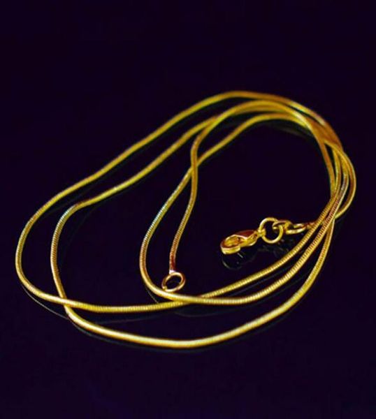 1.2mm 18k gold plated smooth chain necklace lobster clasps chain wedding party jewelry size 1.2mm 16inch --- 30inch whosales price3723084, Silver
1.2mm 18k gold plated smooth chain necklace lobster clasps chain wedding party jewelry size 1.2mm 16inch --- 30inch whosales price3723084, Silver