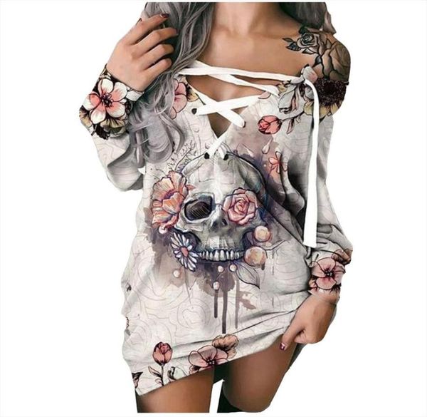 vintage skull rose print dress vestidos autumn winter long sleeve lace up gothic robes femme grunge sweatshirt dresses1965537, Black;gray
vintage skull rose print dress vestidos autumn winter long sleeve lace up gothic robes femme grunge sweatshirt dresses1965537, Black;gray