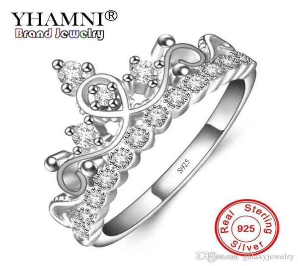 yhamni original 925 sterling silver crown ring princess style cubic zirconia jewelry engagement wedding ring for women zr1781398500, Slivery;golden
yhamni original 925 sterling silver crown ring princess style cubic zirconia jewelry engagement wedding ring for women zr1781398500, Slivery;golden
