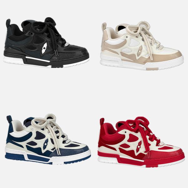 designer skate sports shoes casual shoes luxury high leather cowhide panel since 54 logo thick sole lace up mens womens running shoe trainer, Black
designer skate sports shoes casual shoes luxury high leather cowhide panel since 54 logo thick sole lace up mens womens running shoe trainer, Black