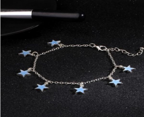 luminous star tassel ankle bracelet silver glow in the dark anklet chain yoga dancing foot bracelets ankle bracelets6484338, Red;blue
luminous star tassel ankle bracelet silver glow in the dark anklet chain yoga dancing foot bracelets ankle bracelets6484338, Red;blue