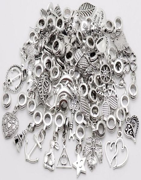 100pcslot vintage big hole loose beads european charms pendant fit pandora charms bracelet diy metal jewelry making6924305, Bronze;silver
100pcslot vintage big hole loose beads european charms pendant fit pandora charms bracelet diy metal jewelry making6924305, Bronze;silver