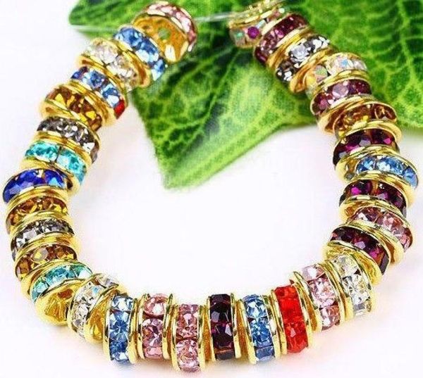 300pcs 6mm wheelshaped crystal spacer beads gold plated mixed color rhinestones gem findings1387948, Black
300pcs 6mm wheelshaped crystal spacer beads gold plated mixed color rhinestones gem findings1387948, Black