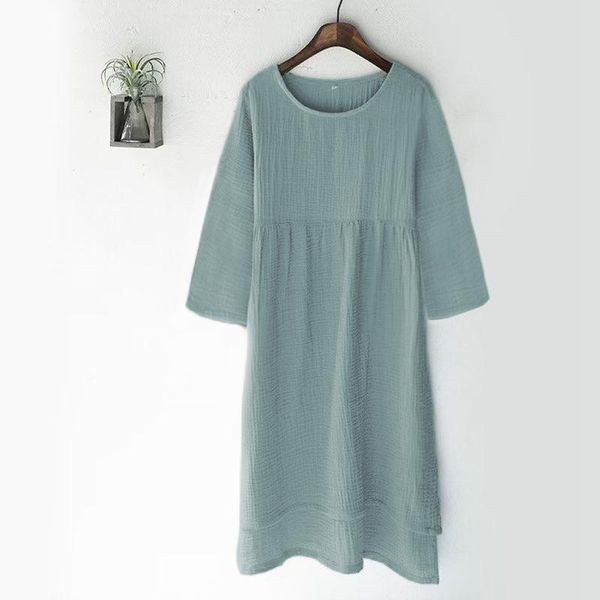 pants vintage 100% cotton gauze summer dress solid oneck short long basic home women sundress parentchild outfit 121964wla, White
pants vintage 100% cotton gauze summer dress solid oneck short long basic home women sundress parentchild outfit 121964wla, White