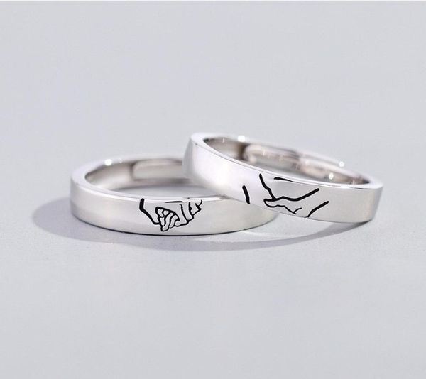 2020 new arrival couple rings silver hold your hand lovers open band rings for lovers friend jewelry gift6323881, Golden;silver
2020 new arrival couple rings silver hold your hand lovers open band rings for lovers friend jewelry gift6323881, Golden;silver