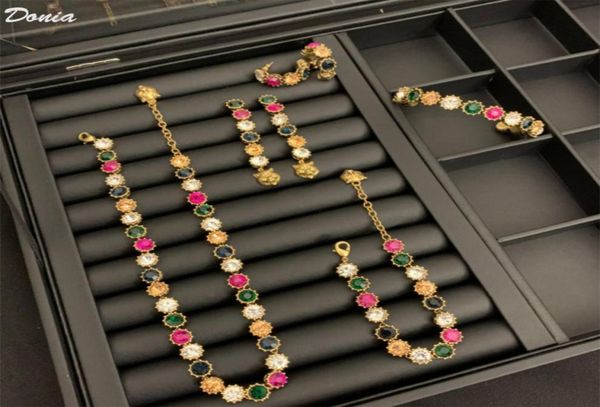 donia jewelry luxury necklace european and american fashion color matching copper microinlaid zircon bracelet earrings fivepiece9773512, Silver
donia jewelry luxury necklace european and american fashion color matching copper microinlaid zircon bracelet earrings fivepiece9773512, Silver