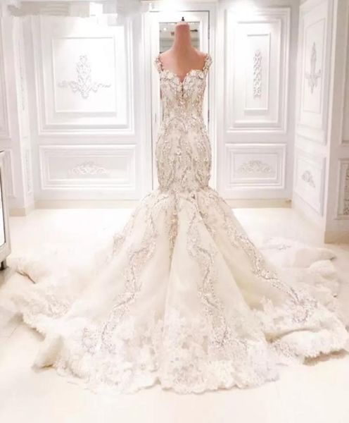 michael cinco sparkly lace mermaid wedding dresses cathedral train 3d floral vneck backless dubai arabic fishtail bridal dress3208409, White
michael cinco sparkly lace mermaid wedding dresses cathedral train 3d floral vneck backless dubai arabic fishtail bridal dress3208409, White