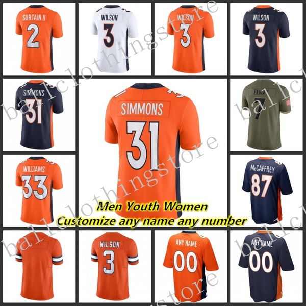 ym custom women youth mens american football jerseys 3 wilson 2 surtain ii 31 simmons 10 jeudy 33 williams 55 chubb 18 manning 7 elway sport, Black;red
ym custom women youth mens american football jerseys 3 wilson 2 surtain ii 31 simmons 10 jeudy 33 williams 55 chubb 18 manning 7 elway sport, Black;red