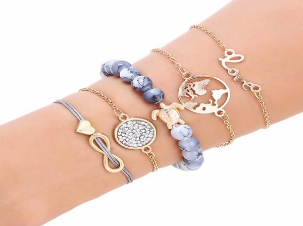 handmade jewelry whole fashion bracelet weaving love letter love world map turtle beaded bracelet fivepiece set7803114, Black
handmade jewelry whole fashion bracelet weaving love letter love world map turtle beaded bracelet fivepiece set7803114, Black