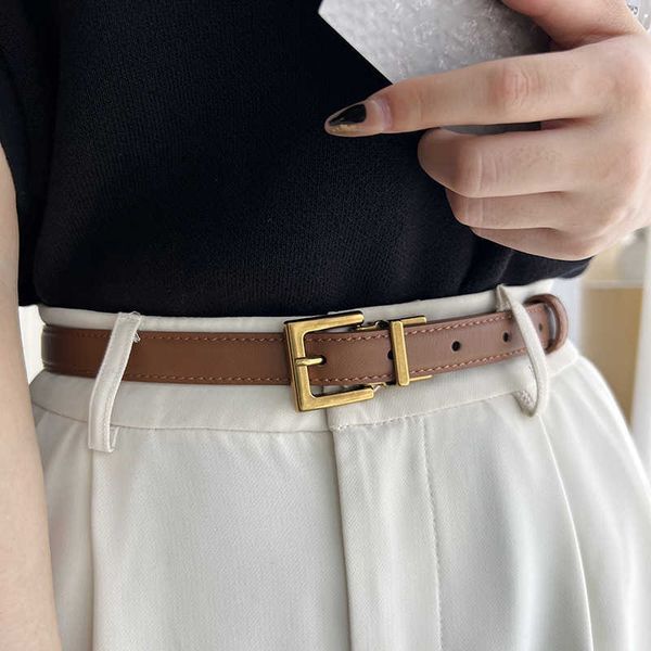 layer cowhide fashion square women's korean version versatile jeans thin pants belt straight, Black;brown
layer cowhide fashion square women's korean version versatile jeans thin pants belt straight, Black;brown