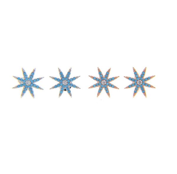 new arrive fashion jewelry mciro pave turquoise star north star studs rose gold silver stud earring1427925, Golden;silver
new arrive fashion jewelry mciro pave turquoise star north star studs rose gold silver stud earring1427925, Golden;silver