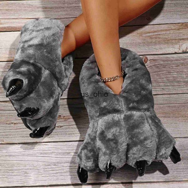 slippers 2022 winter warm soft indoor floor slippers women men children shoes paw funny animal christmas monster dinosaur claw plush home j2, Black
slippers 2022 winter warm soft indoor floor slippers women men children shoes paw funny animal christmas monster dinosaur claw plush home j2, Black