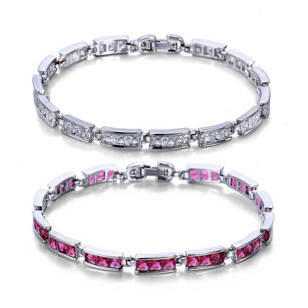 4mm fine cubic zirconia tennis bracelet bling korean prong zircon bracelets white gold electroplated chain bangle for women girls jewelry wh, Black
4mm fine cubic zirconia tennis bracelet bling korean prong zircon bracelets white gold electroplated chain bangle for women girls jewelry wh, Black