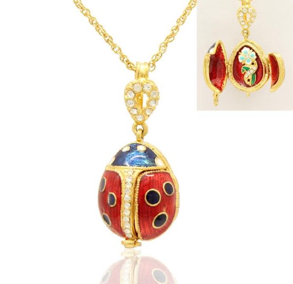 three opened ladybug handmade enamel color ladybird locket faberge egg russian egg pendant necklace chain included7878990, Silver
three opened ladybug handmade enamel color ladybird locket faberge egg russian egg pendant necklace chain included7878990, Silver