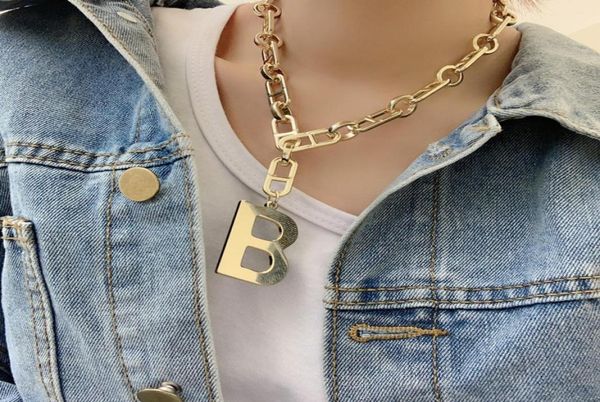 new exaggerated b letter pendant necklace wide version women hip hop thick chain choker clavicle chain letter pendant gift8024459, Silver
new exaggerated b letter pendant necklace wide version women hip hop thick chain choker clavicle chain letter pendant gift8024459, Silver