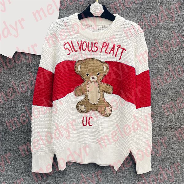 designer knitted embroidry letter long sleeve sweater autumn winter warm knits pullover tees, White;black
designer knitted embroidry letter long sleeve sweater autumn winter warm knits pullover tees, White;black