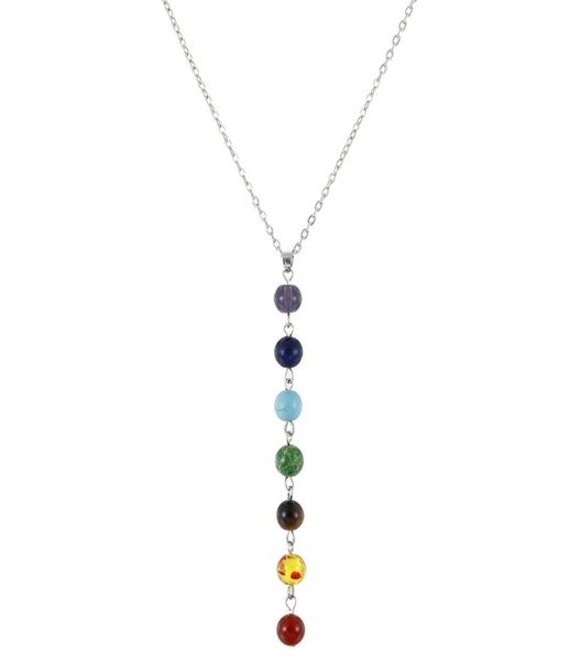 7 chakra gem stone beads pendant necklace women yoga reiki healing balancing maxi necklaces bijoux femme jewelry 20217781714, Silver
7 chakra gem stone beads pendant necklace women yoga reiki healing balancing maxi necklaces bijoux femme jewelry 20217781714, Silver