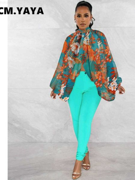 women's blouses shirts cm.yaya women fashion leaf floral printed stand batwing long sleeve high split loose irregular chiffon blouse an, White
women's blouses shirts cm.yaya women fashion leaf floral printed stand batwing long sleeve high split loose irregular chiffon blouse an, White