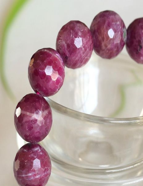 natural genuine red ruby finished stretch bracelet faceted round loose beads jewelry diy 043489146147, Black
natural genuine red ruby finished stretch bracelet faceted round loose beads jewelry diy 043489146147, Black