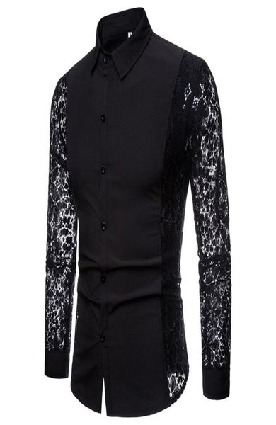 fashion lace sleeve design men party shirt autumn new slim fit tuxedo shirts long sleeve dress shirt male blackwhite xxl5535983, White;black
fashion lace sleeve design men party shirt autumn new slim fit tuxedo shirts long sleeve dress shirt male blackwhite xxl5535983, White;black