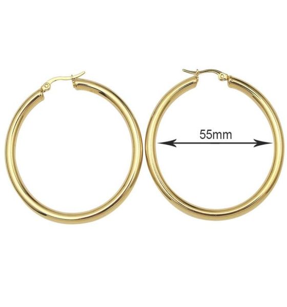 5size stainless steel hoop earring women fashion jewelry gift whole trendy yellow gold color round hoop earrings2992348, Silver
5size stainless steel hoop earring women fashion jewelry gift whole trendy yellow gold color round hoop earrings2992348, Silver